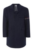 Thom Browne Classic Wool-blend Chesterfield Coat