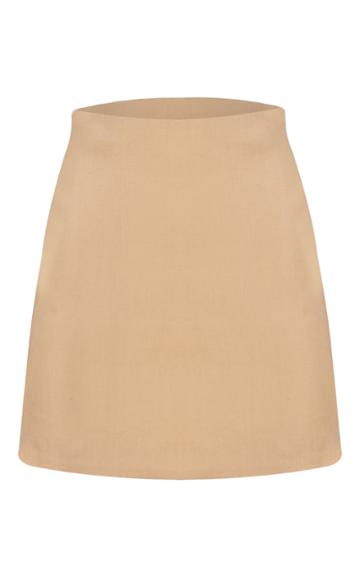 Moda Operandi Leal Daccarett Hickory Linen Mini Skirt