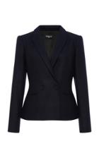 Paule Ka Wool Double Breasted Blazer