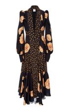 Acler Elton Printed Stretch-crepe Maxi Dress