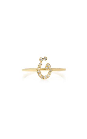 Names By Noush Tiny Treasures Arabic Initial Pave Ring