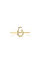 Names By Noush Tiny Treasures Arabic Initial Pave Ring
