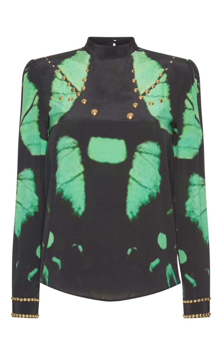 Francesco Scognamiglio Printed Long Sleeve Blouse