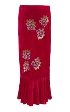 Roopa Pink Lotus Midi Skirt
