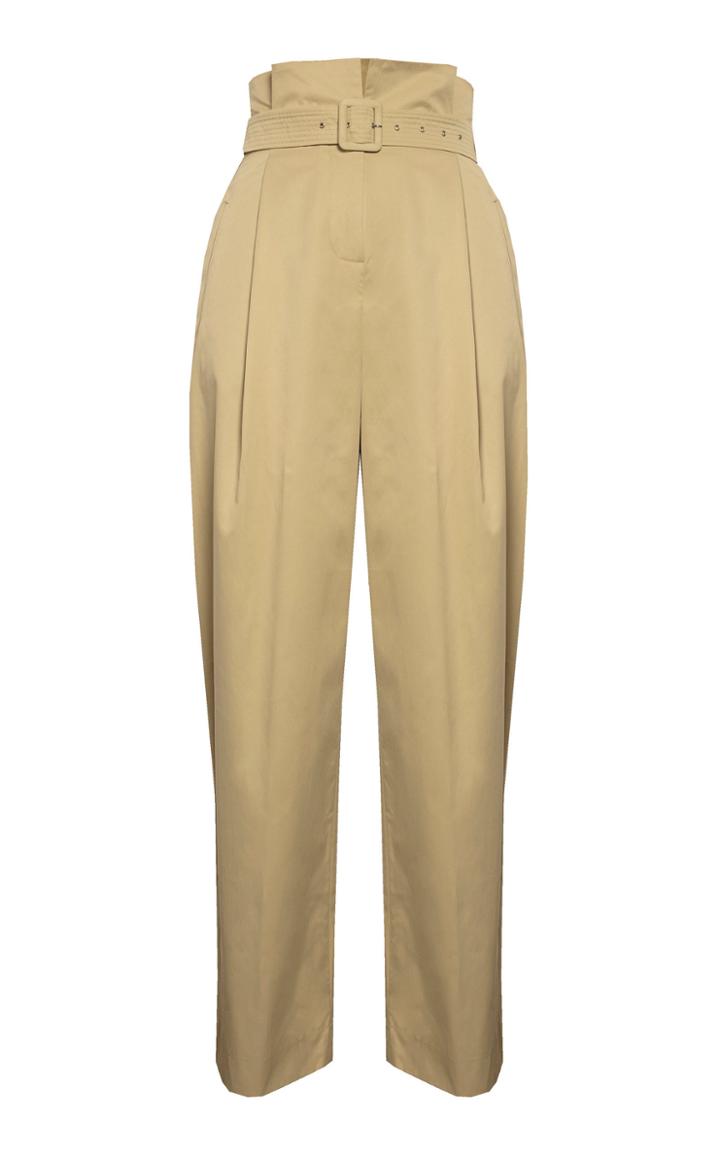 Anna October Wednesday Cotton High-rise Pants