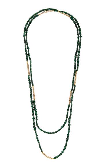 Objet-a Anton 18k Gold And Emerald Necklace