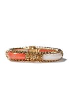 Moda Operandi Windsor Jewelers Vintage 18k Yellow Gold & Two Tone Coral Bracelet