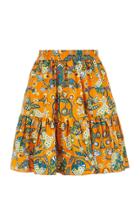 Moda Operandi La Doublej Printed Cotton Skirt