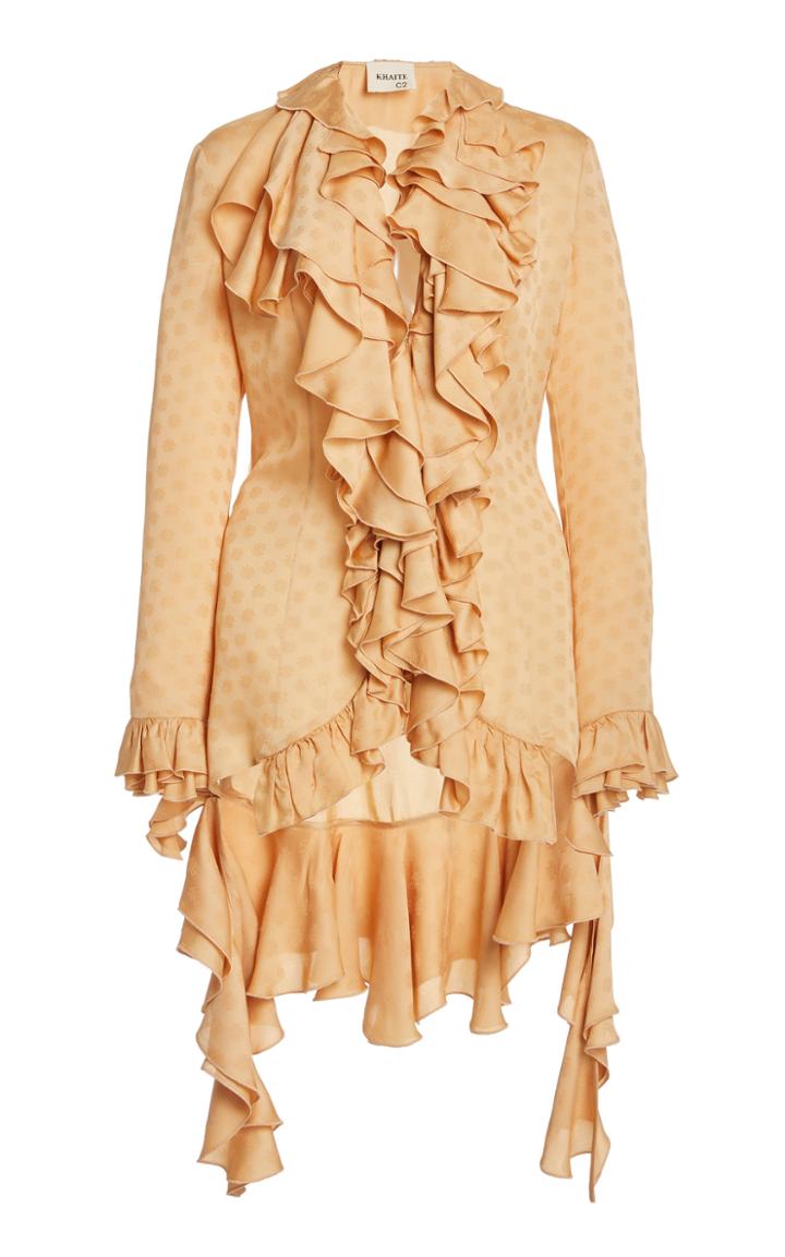 Moda Operandi Khaite Veronika Ruffled Crepe Top