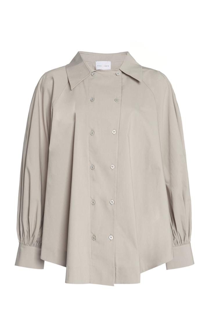 Moda Operandi Piece Of White Evan Double Buttoned Poplin Shirt