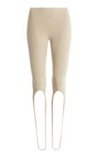 Jacquemus Albi Ribbed-knit Stirrup Pants