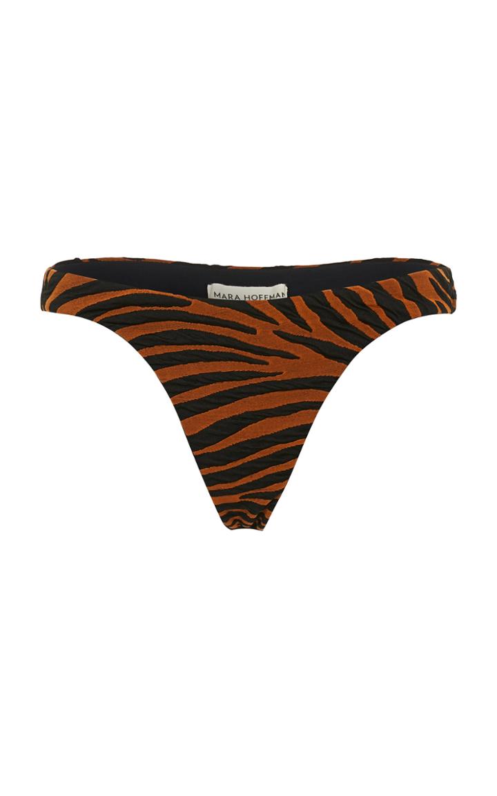 Mara Hoffman Reva Printed Low-rise Bikini Bottoms