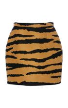 Proenza Schouler Animal-print Wool And Silk-blend Mini Skirt