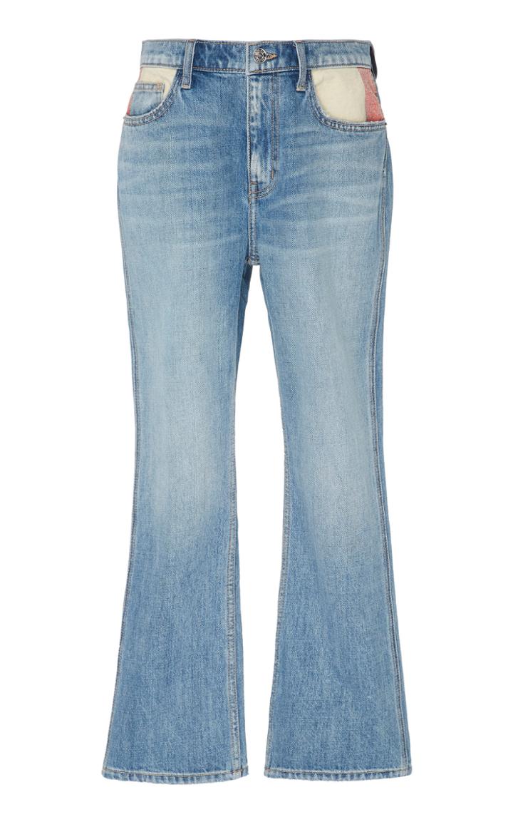Current/elliott Vanessa Straight Crop Jeans