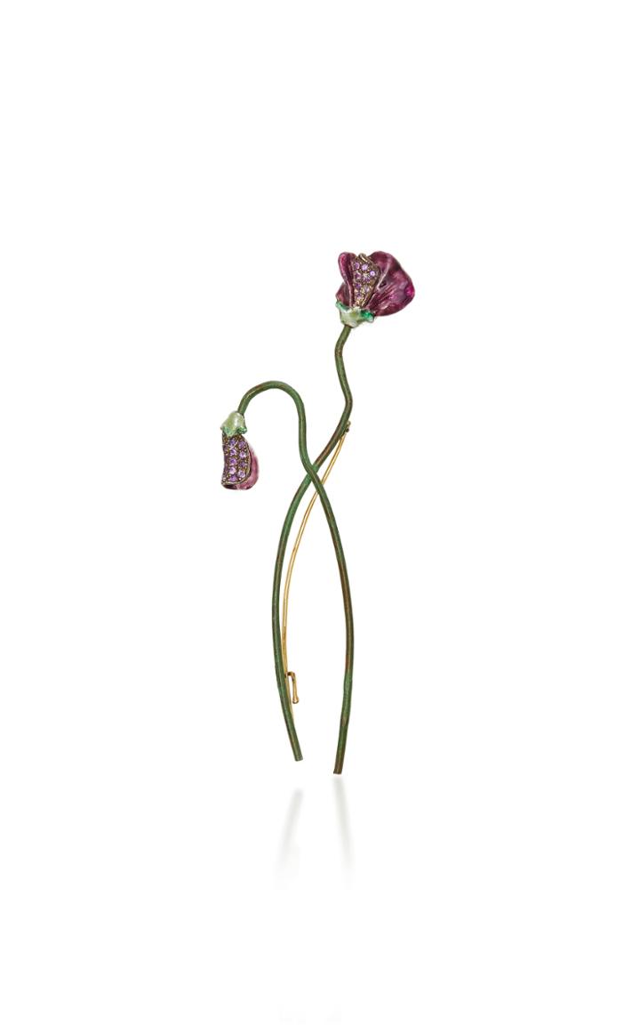 Luz Camino Violet Brooch