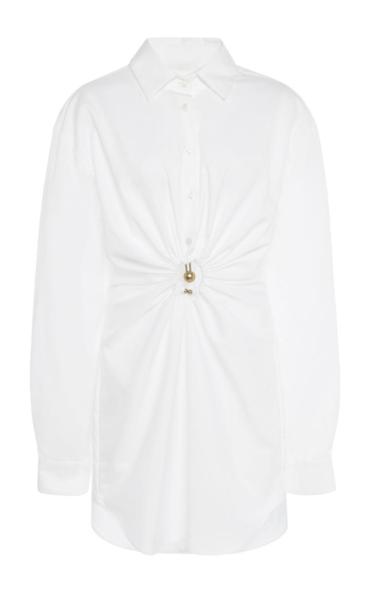 Moda Operandi Christopher Esber Pierced Shirt Dress Size: 6