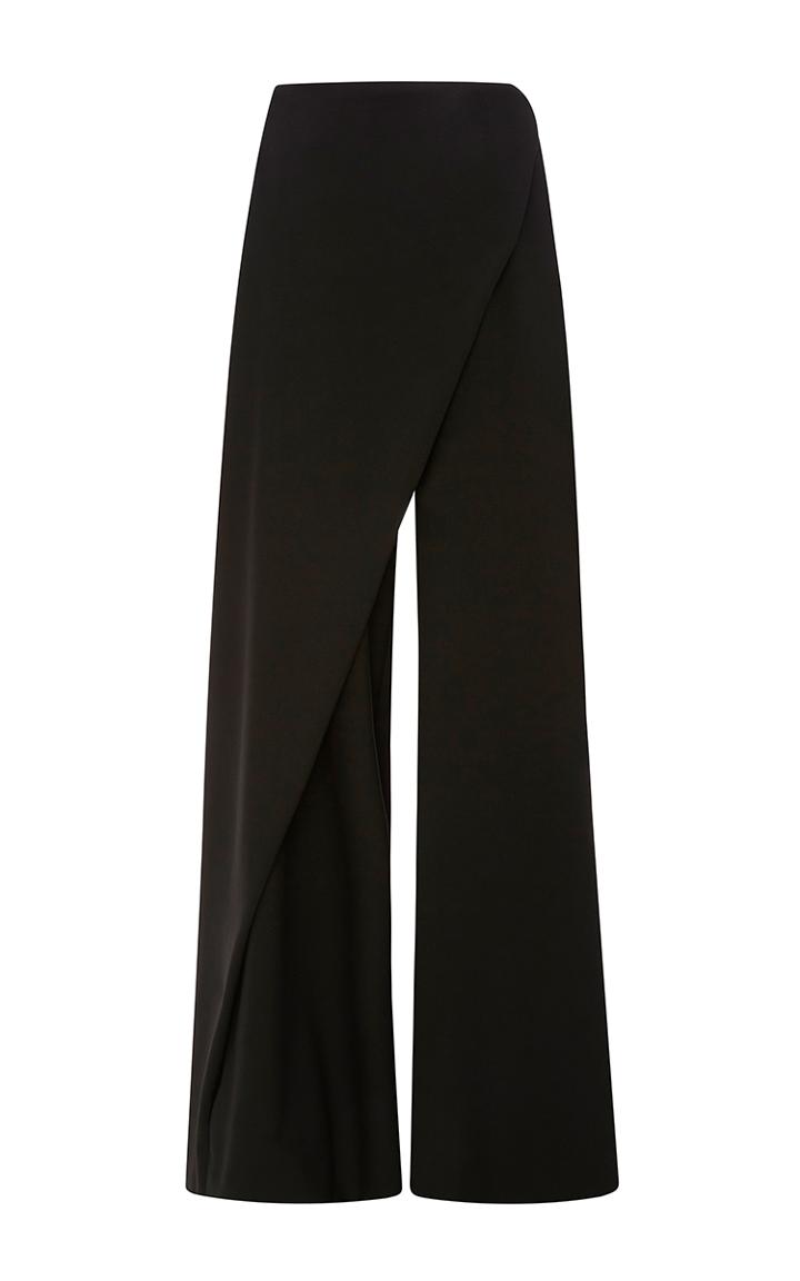 Zac Posen Tropical Wool Wide Leg Pant