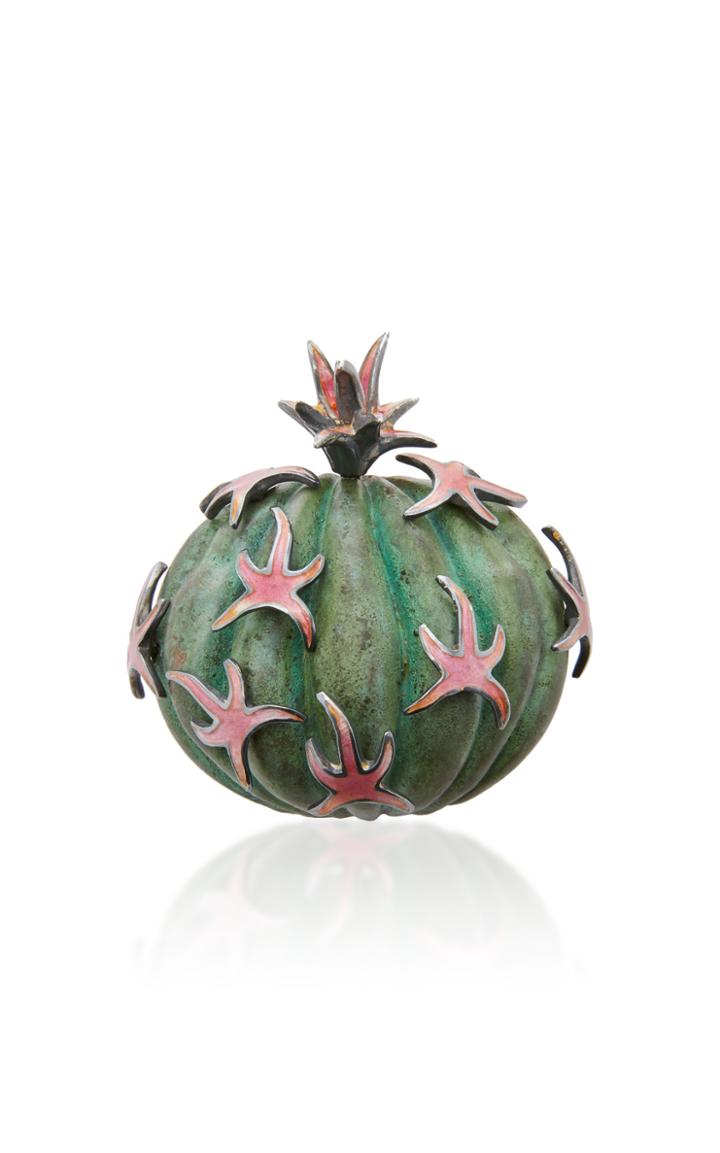 Luz Camino Cebra Cactus Brooch