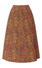 Philosophy Di Lorenzo Serafini Printed Cotton Drill A-line Skirt