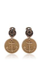 Dolce & Gabbana Embossed Anchor Earrings