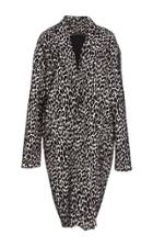 Sally Lapointe Stretch Cotton Jacquard Coat
