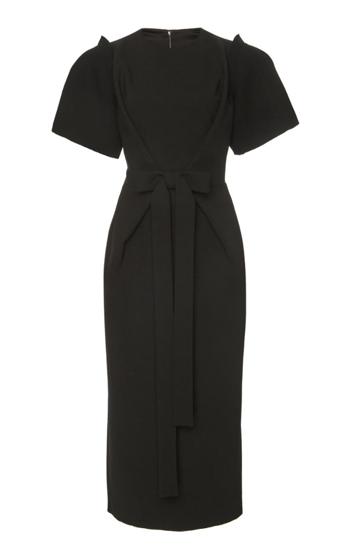 Dolce & Gabbana Bow-tie Column Crepe Dress