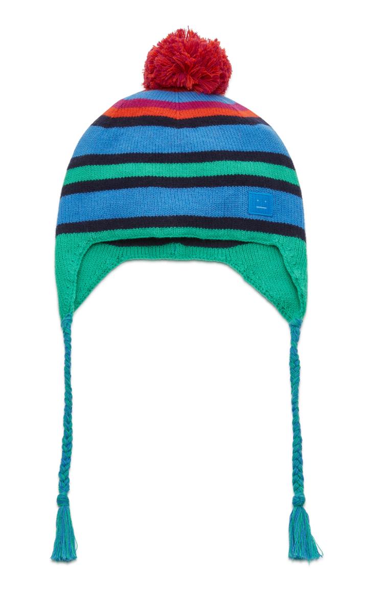 Acne Studios Katt Striped Wool Beanie
