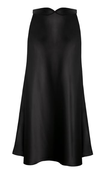 Anna October Dido Satin Midi Skirt