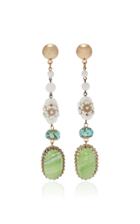 Lulu Frost One-of-a-kind Glass Floral Bead Drop Earring