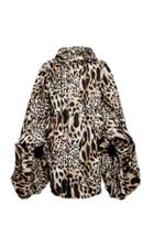 Alexandre Vauthier Oversized Sleeves Leopard Coat