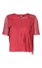 Lilly Sarti Perforated Leather Top