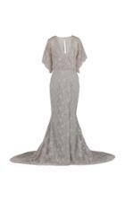 Rami Al Ali Richly Embroidered Romantic Lace-overlap Dress