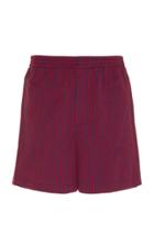 Bode Micro Tent Striped Cotton Rugby Shorts