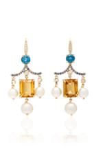 Holly Dyment Empress Pearl And Citrine Earrings