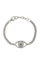Sheryl Lowe Sterling Silver, Diamond And Sapphire Bracelet
