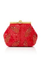 Brandon Maxwell Pineapple Embroidery Vice Bag