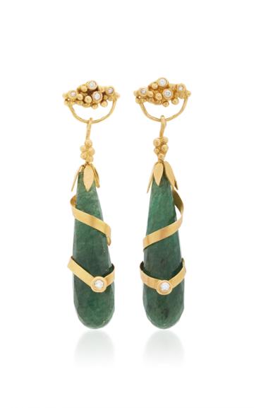 Charlotte Wendes Calling Sophia Earrings With Aventurine