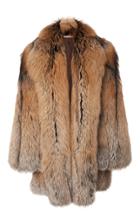 Michael Kors Collection Cross Fox Fur Coat
