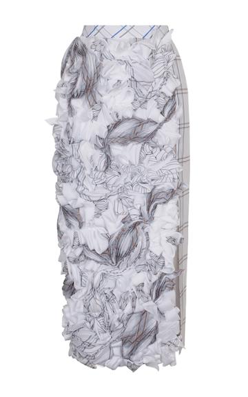 Ruban Mixed Print Fully Decorated Pencil Skirt