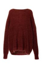 Sally Lapointe Oversized Hi-low Mohair-blend Sweater Size: M/l