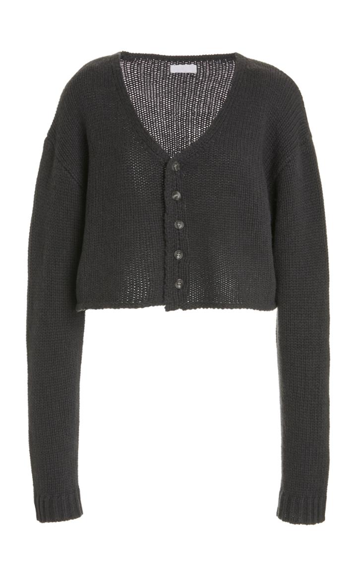 Sablyn Bianco Cropped Cashmere Cardigan