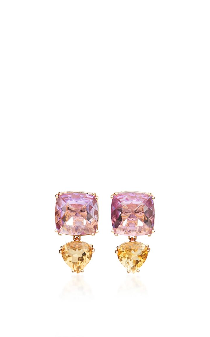 Alasia Anemoni Earrings With Amethyst And Citrine