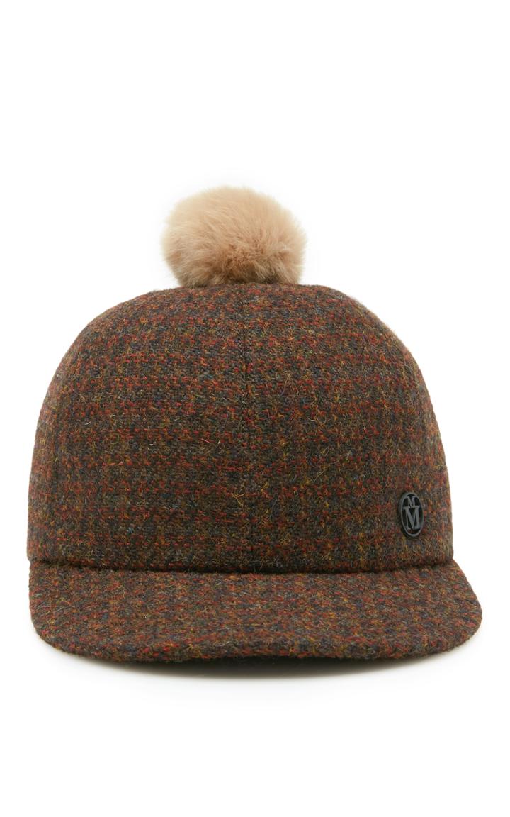 Maison Michel Nick Cap With Pom