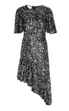 Michael Kors Collection Asymmetric Sequin-embellished Tulle Dress