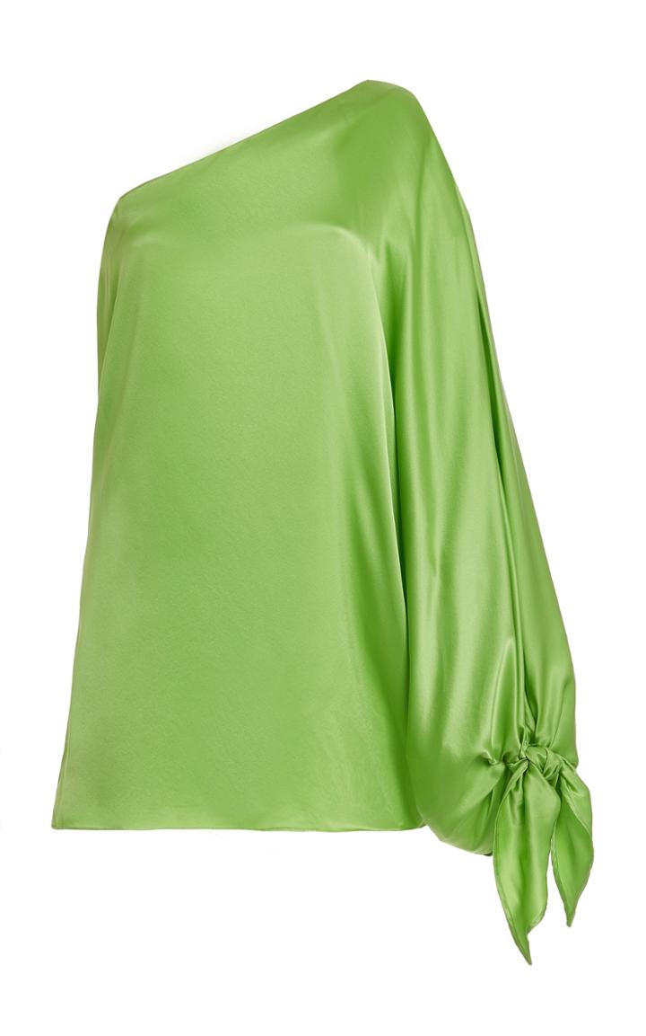 Bernadette Antwerp Linda One-shoulder Silk Mini Dress