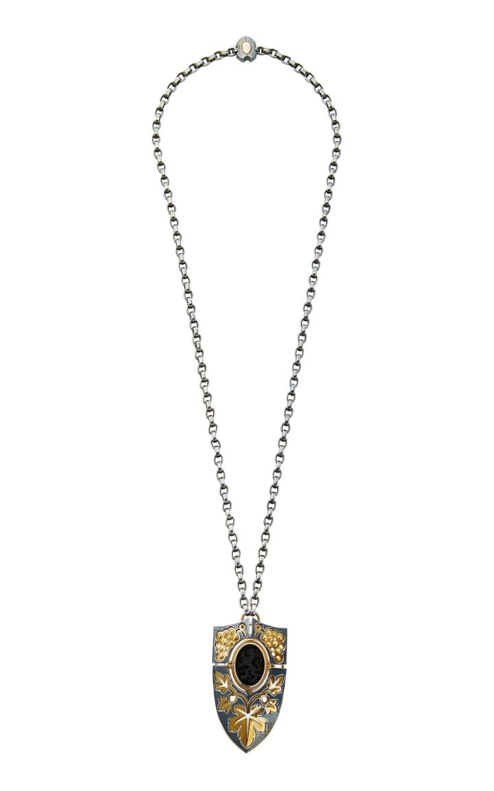 Elie Top Earth Shield Pendant Necklace