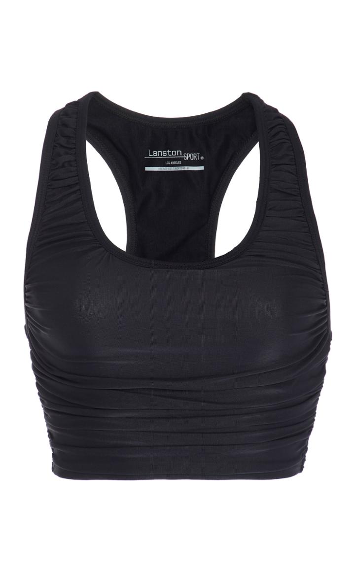 Lanston Spade Ruched Crop Top