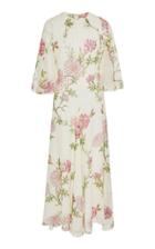 Giambattista Valli Floral-print Silk-chiffon Midi Dress