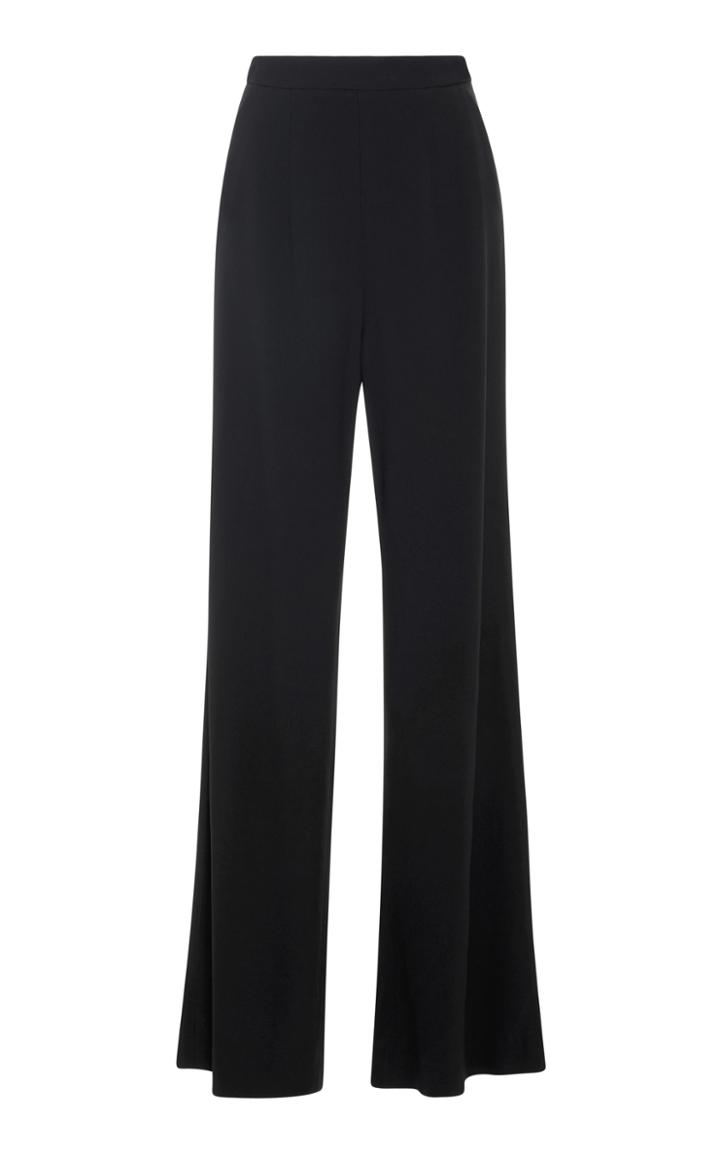 Josie Natori Flared High Waisted Trousers
