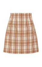 Moda Operandi Veronica Beard Roman Plaid Mini Skirt Size: 0